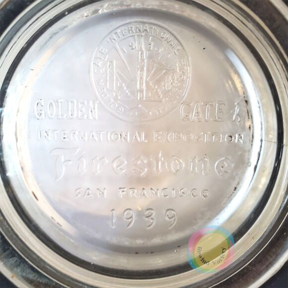 RARE 1939 Firestone Tractor Tire Ashtray Golden Gate Expo GGIE Treasure Island - Picture 10 of 11